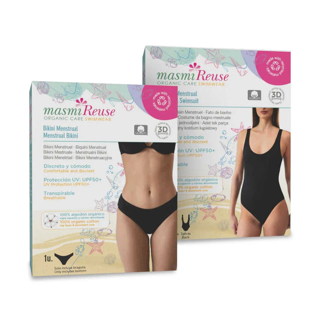 Menstruacyjne bikini i kostiumy kąpielowe