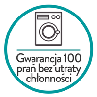 Gwarancja 100 prań bez utraty chłonności - nietrzymanie 3