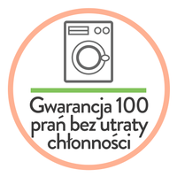 Gwarancja 100 prań bez utraty chłonności - majtki modern