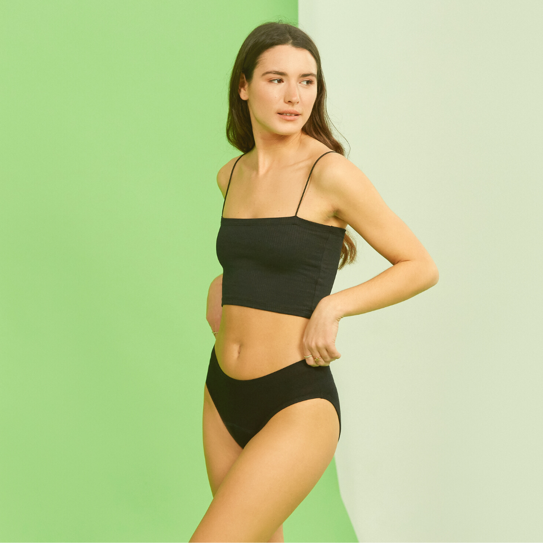 ZESTAW -5% 3 x Masmi Majtki menstruacyjne DLA NASTOLATEK rozmiar M (wysoki stan) 100% certyfikowanej bawełny organicznej 1 szt.