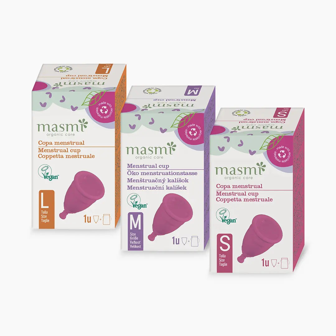 Masmi Kubeczek menstruacyjny różowy (rozmiary S, M i L) 1 szt.