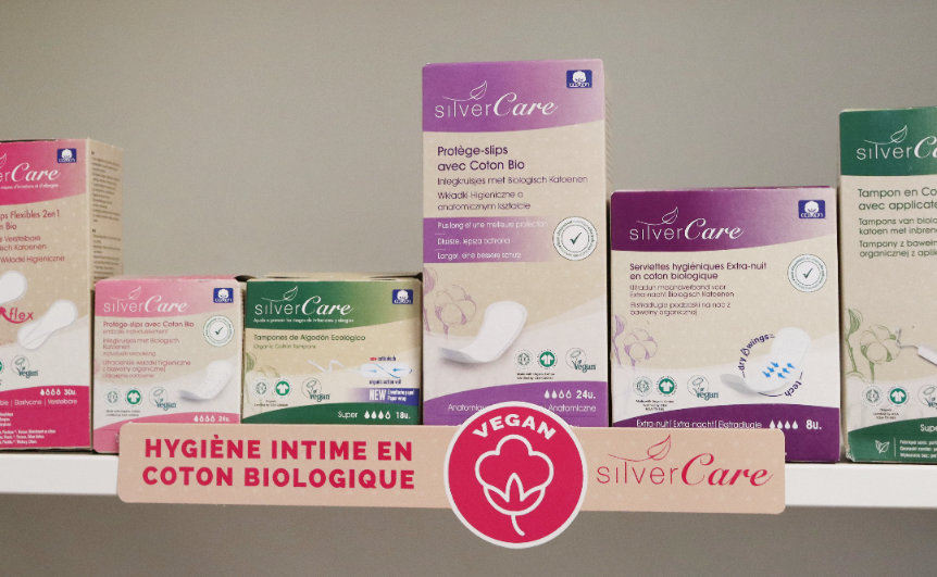 Podpaski ekologiczne bawełniane SOFT na noc Silver Care 100% BIO 10 szt.