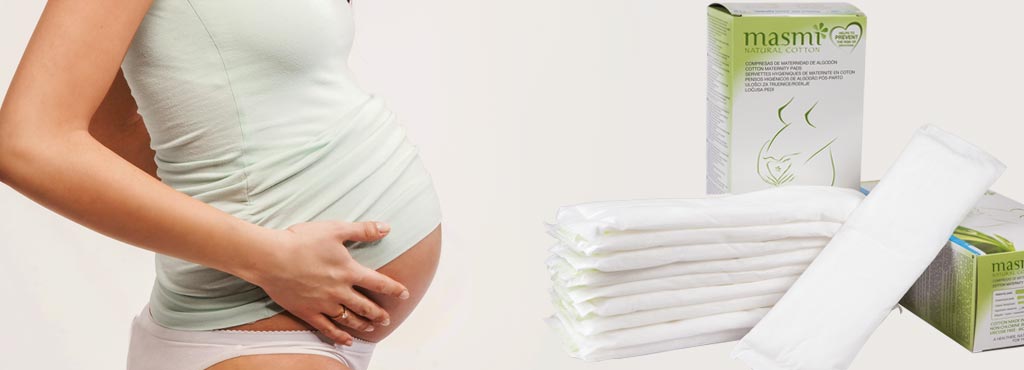 Podpaski ekologiczne poporodowe Masmi BIO 100% bawełny organicznej 10 szt.